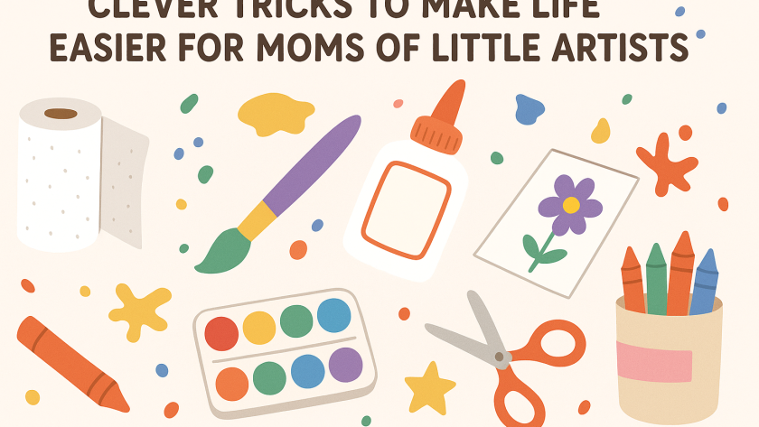Clever Tricks to Make Life Easier for Moms of Little Artists